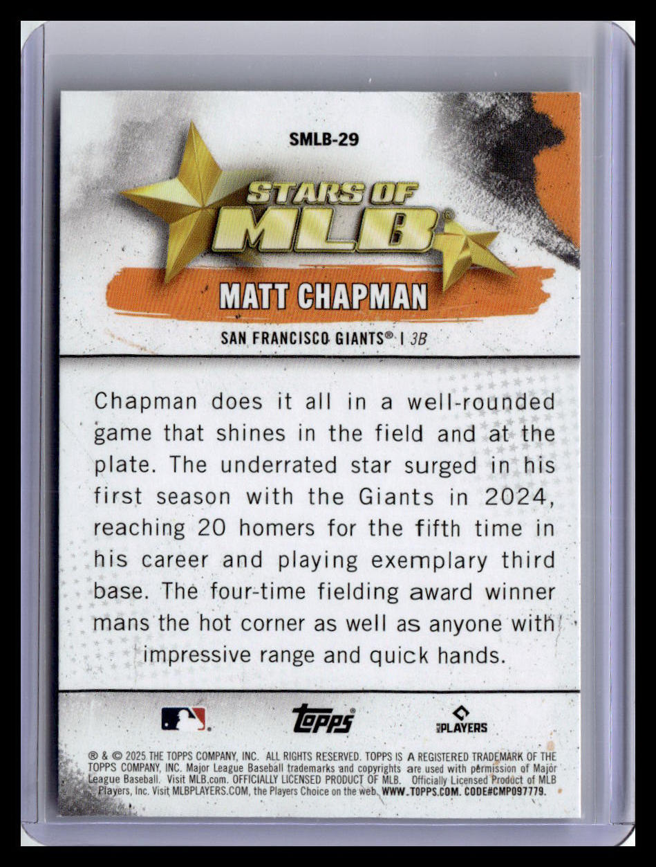 2025 Topps #SMLB-29 Matt Chapman Stars of MLB