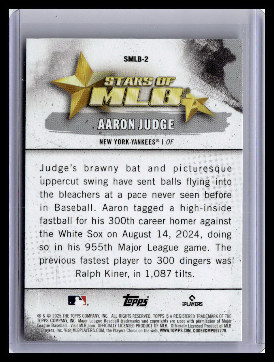 2025 Topps #SMLB-2 Aaron Judge Stars of MLB