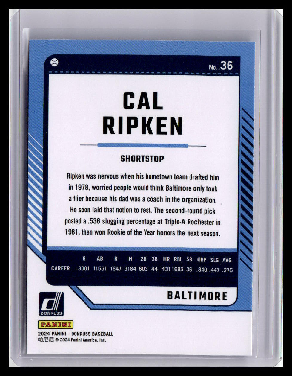 2024 Donruss #36 Cal Ripken