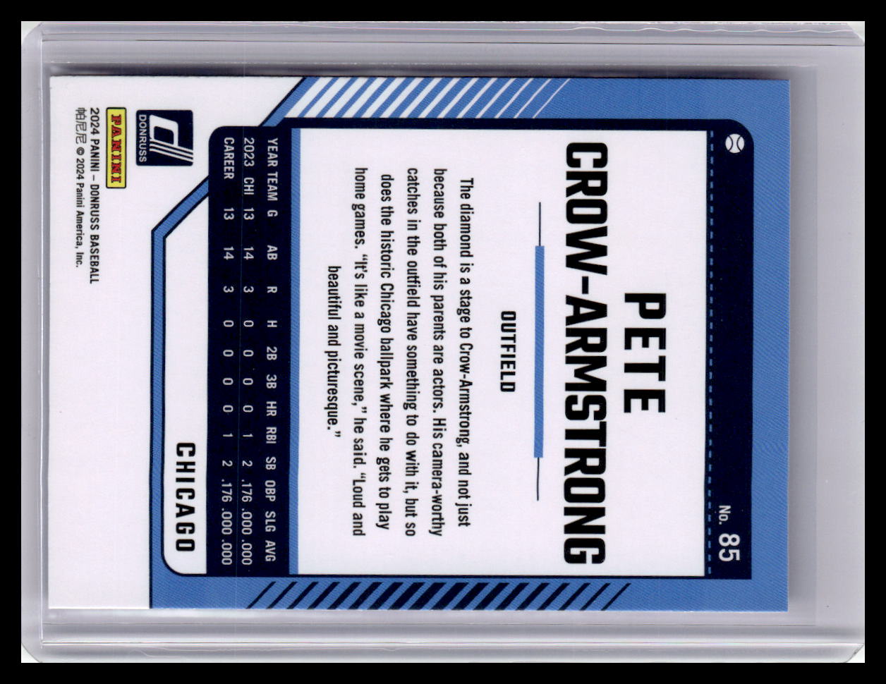 2024 Donruss #85 Pete Crow-Armstrong