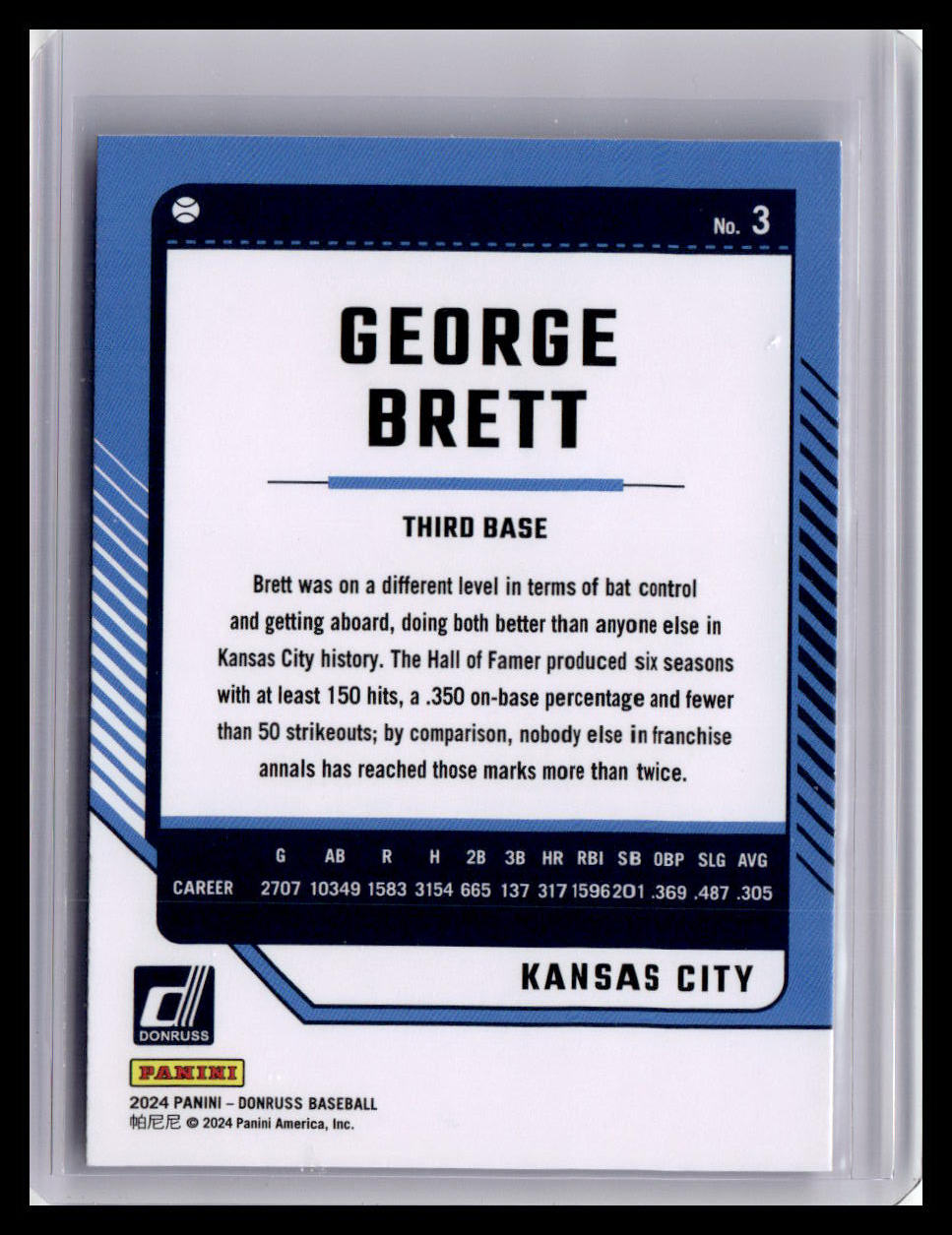2024 Donruss #3 George Brett