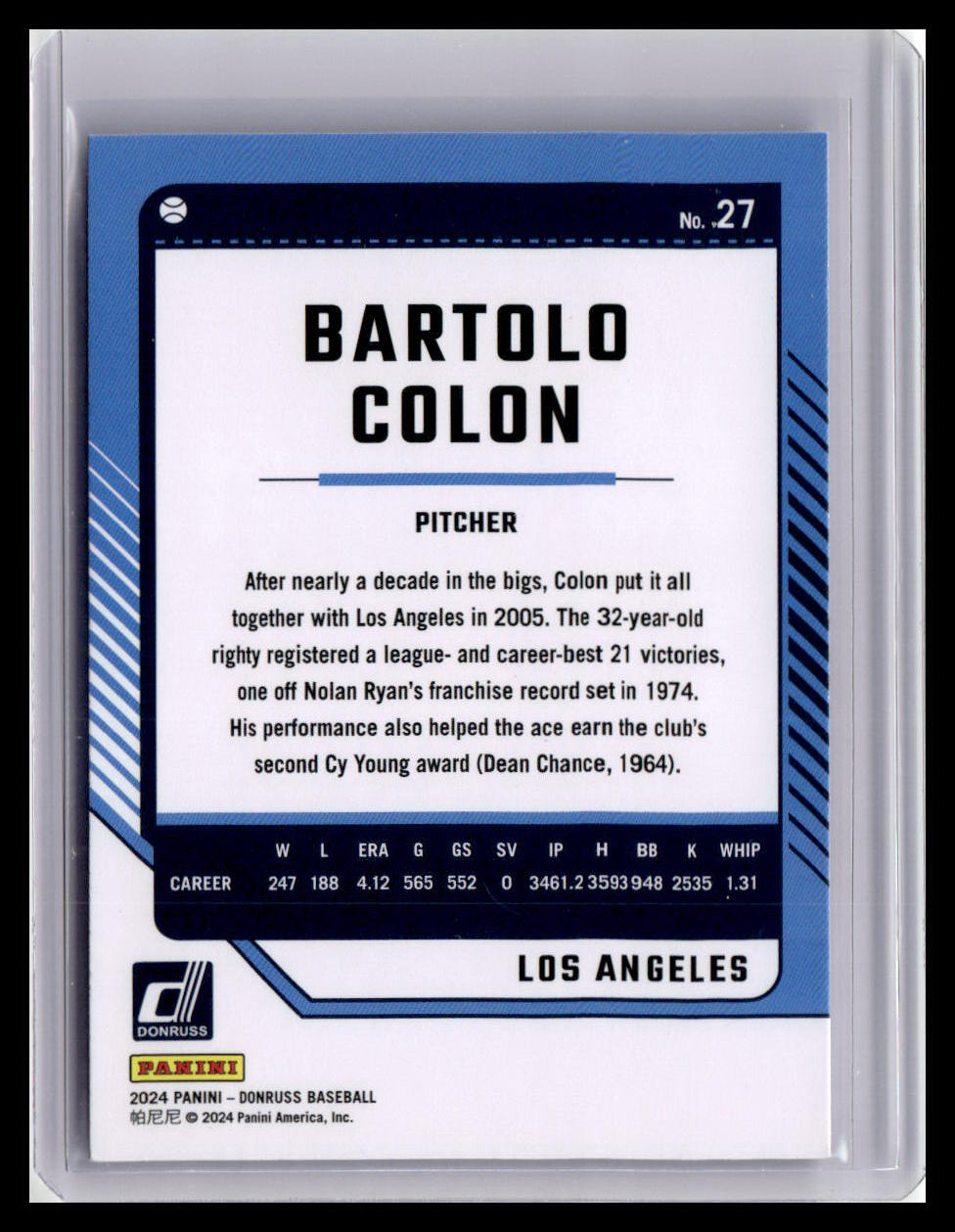 2024 Donruss #27 Bartolo Colon
