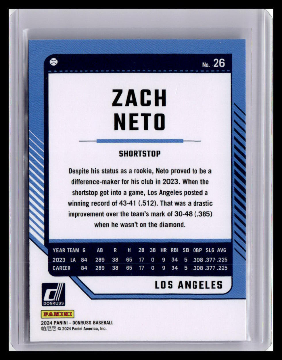 2024 Donruss #26 Zach Neto