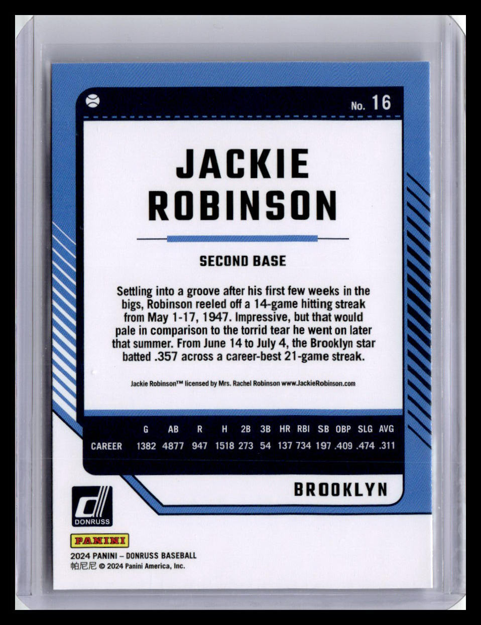 2024 Donruss #16 Jackie Robinson
