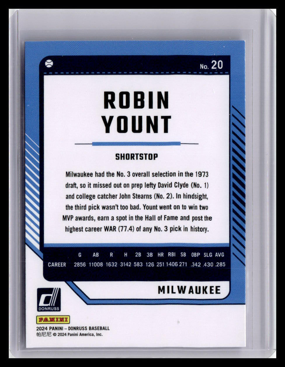 2024 Donruss #20 Robin Yount