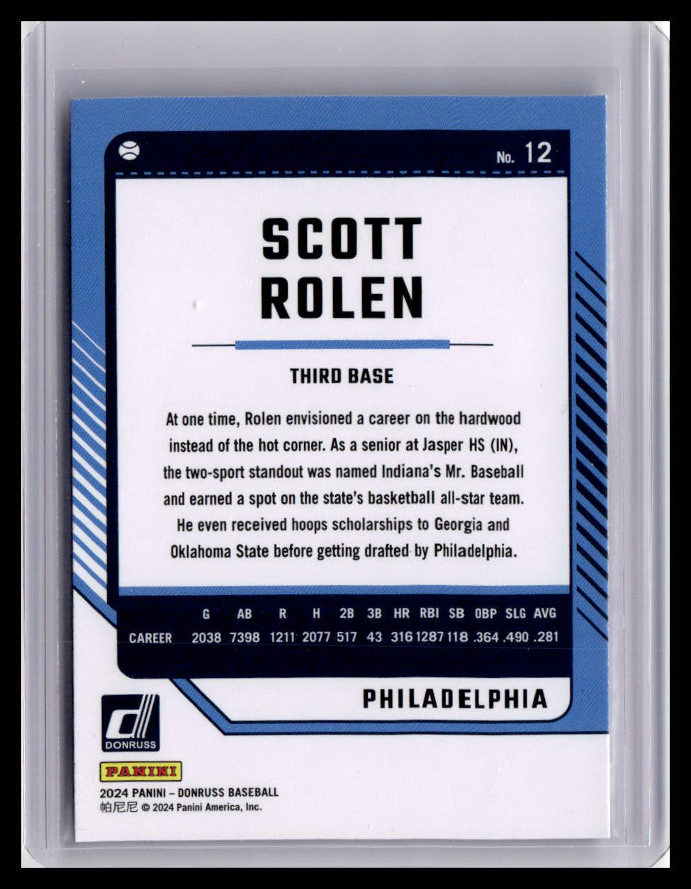 2024 Donruss #12 Scott Rolen