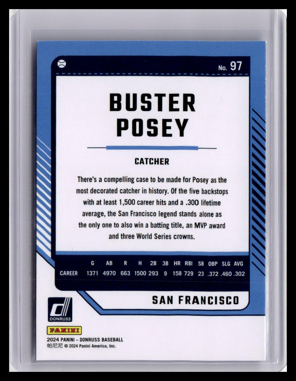 2024 Donruss #97 Buster Posey