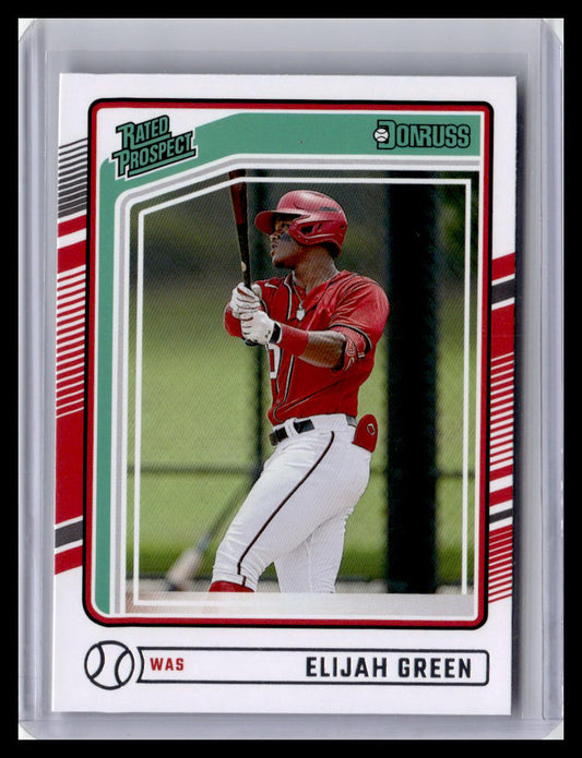 2024 Donruss #161 Elijah Green Rated Prospect