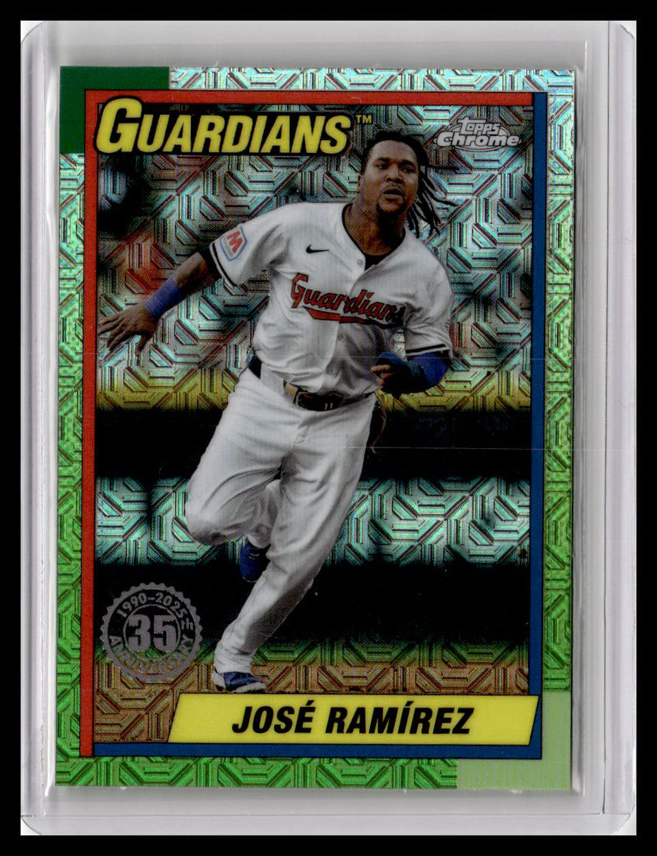 2025 Topps #T90C-94 José Ramírez 1990 Topps Baseball Chrome Silver Pack