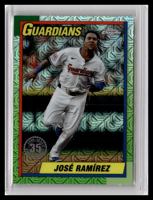 2025 Topps #T90C-94 José Ramírez 1990 Topps Baseball Chrome Silver Pack