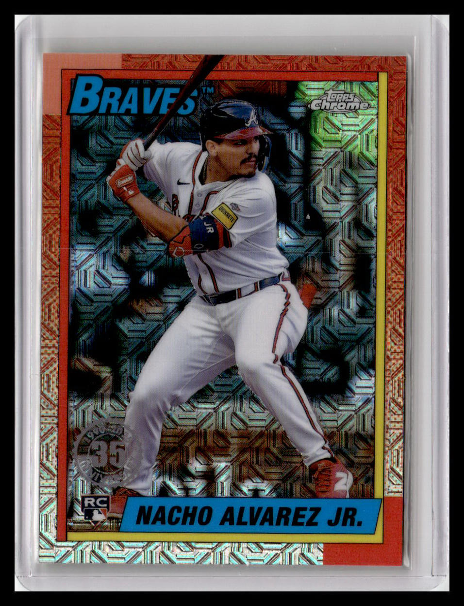 2025 Topps #T90C-28 Nacho Alvarez Jr. 1990 Topps 35th Anniversary Chrome Pack