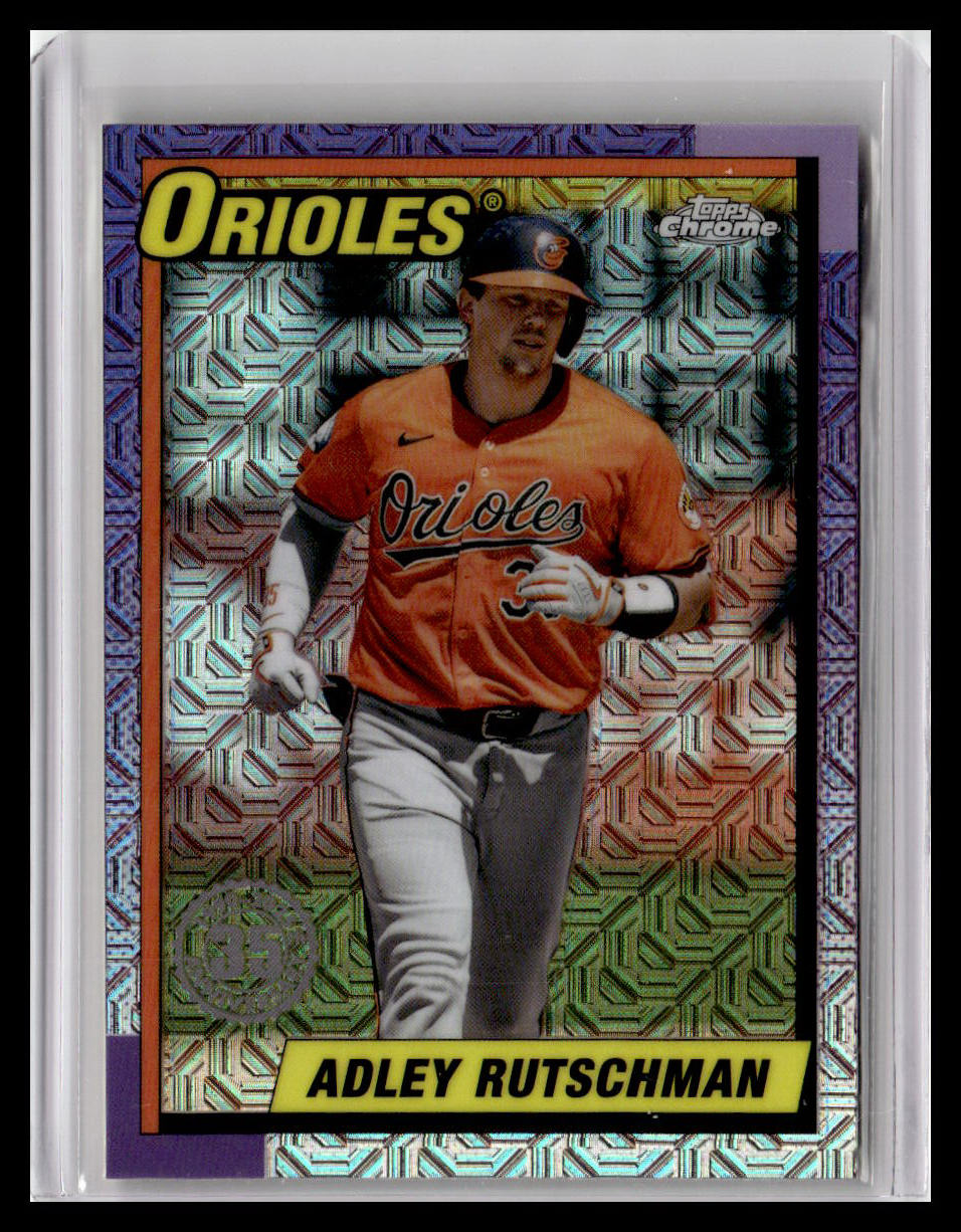 2025 Topps #T90C-35 Adley Rutschman 1990 Topps 35th Anniversary Chrome