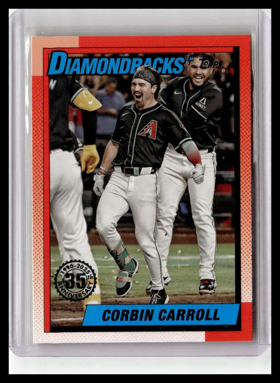 2025 Topps #T90-45 Corbin Carroll 1990 Topps 35th Anniversary Chrome