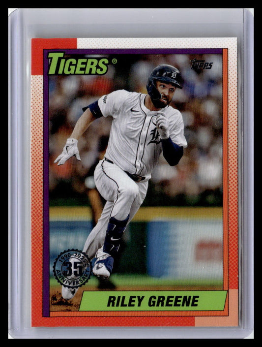 2025 Topps #T90-44 Riley Greene 1990 Topps Baseball 35th Anniversary (Series 1)