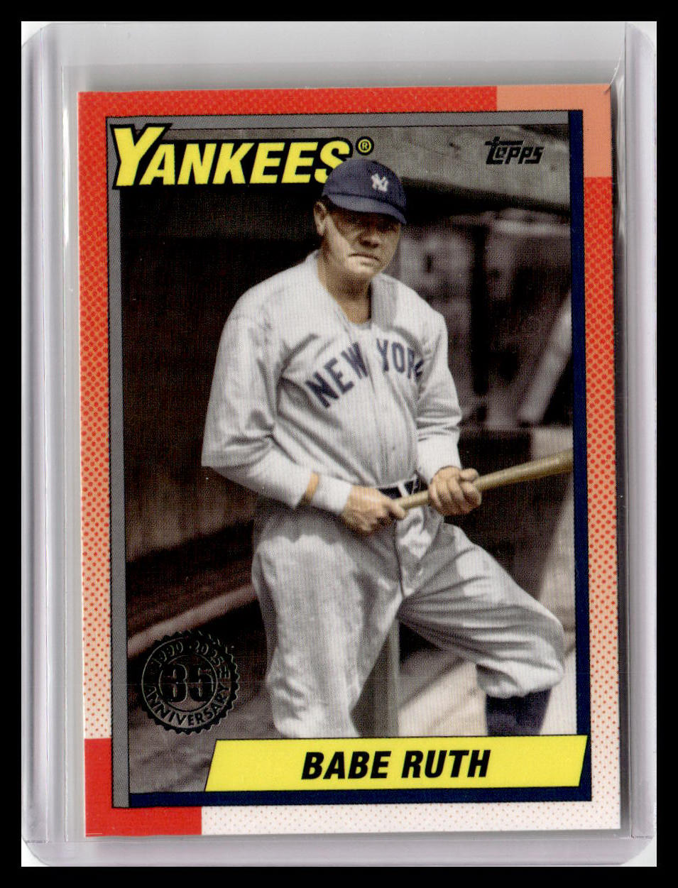 2025 Topps #T90-47 Babe Ruth 1990 Topps Baseball 35th Anniversary (Series 1)