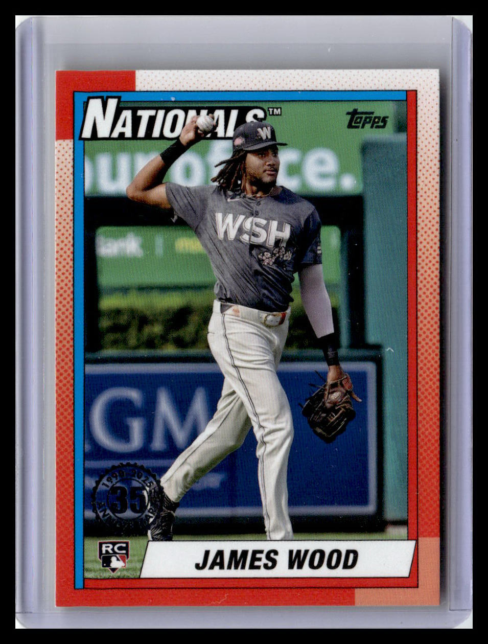 2025 Topps #T90-39 James Wood 1990 Topps Baseball 35th Anniversary (Series 1) 1