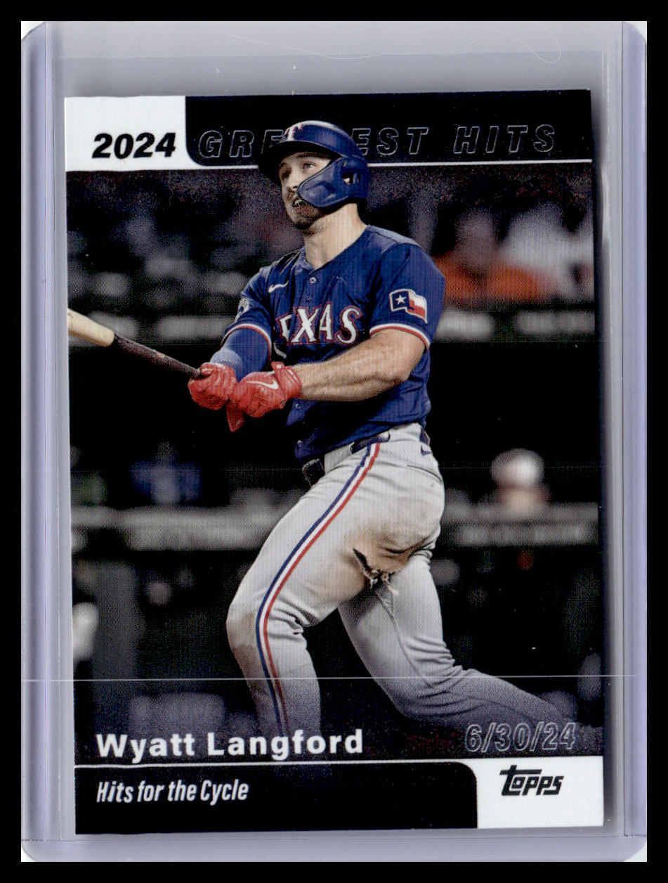 2025 Topps #GH-27 Wyatt Langford 2024 Greatest Hits