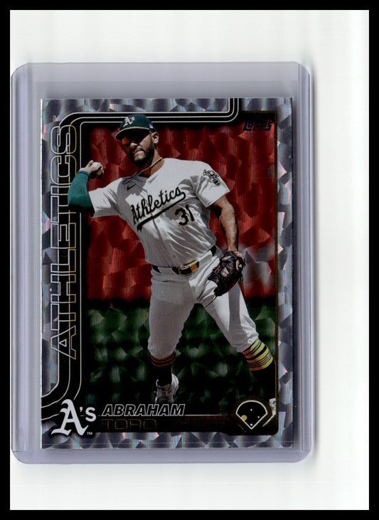 2025 Topps #245 Abraham Toro Silver Crackle Foilboard