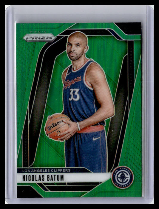 2024-25 Panini Prizm #177 Nicolas Batum Geen Prizm