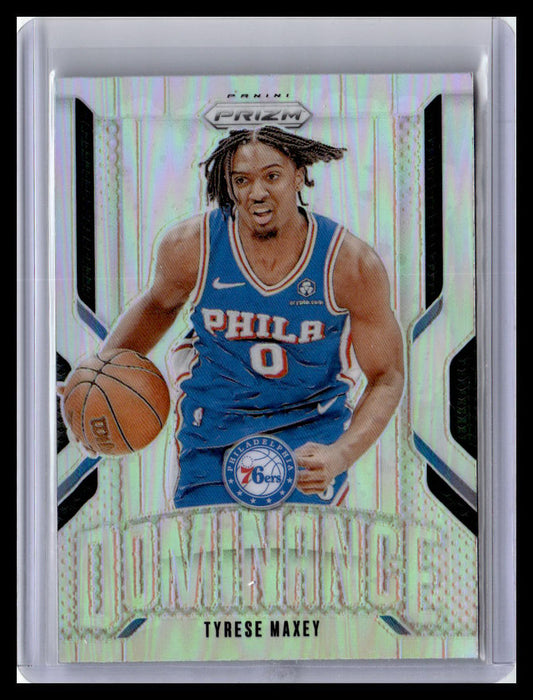 2024-25 Panini Prizm #24 Tyrese Maxey Dominance Prizms Silver