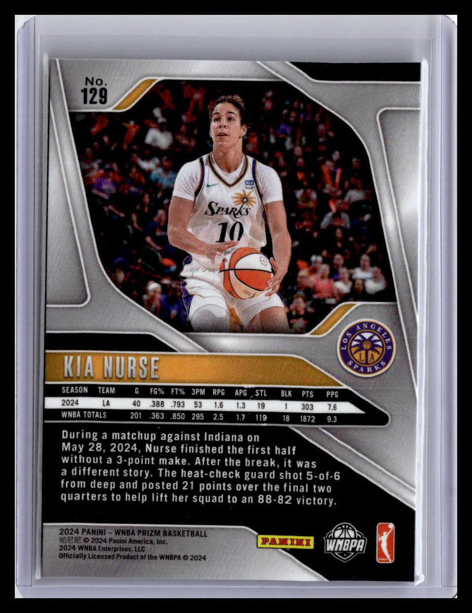 2024 Panini Prizm WNBA #129 Kia Nurse