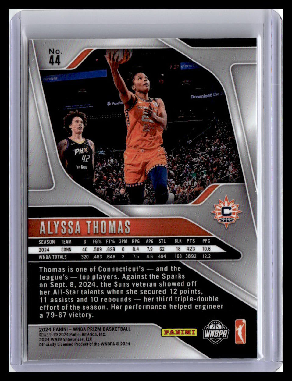 2024 Panini Prizm WNBA #44 Alyssa Thomas