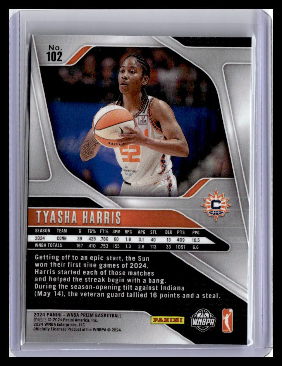 2024 Panini Prizm WNBA #102 Tyasha Harris