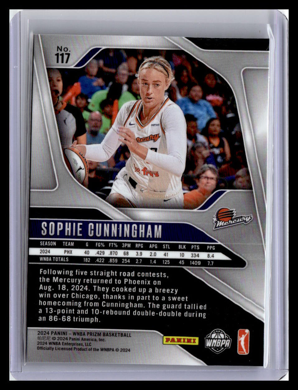 2024 Panini Prizm WNBA #117 Sophie Cunningham