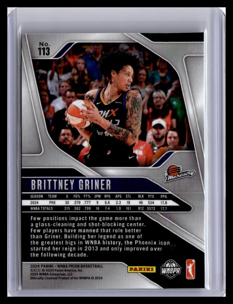 2024 Panini Prizm WNBA #113 Brittney Griner