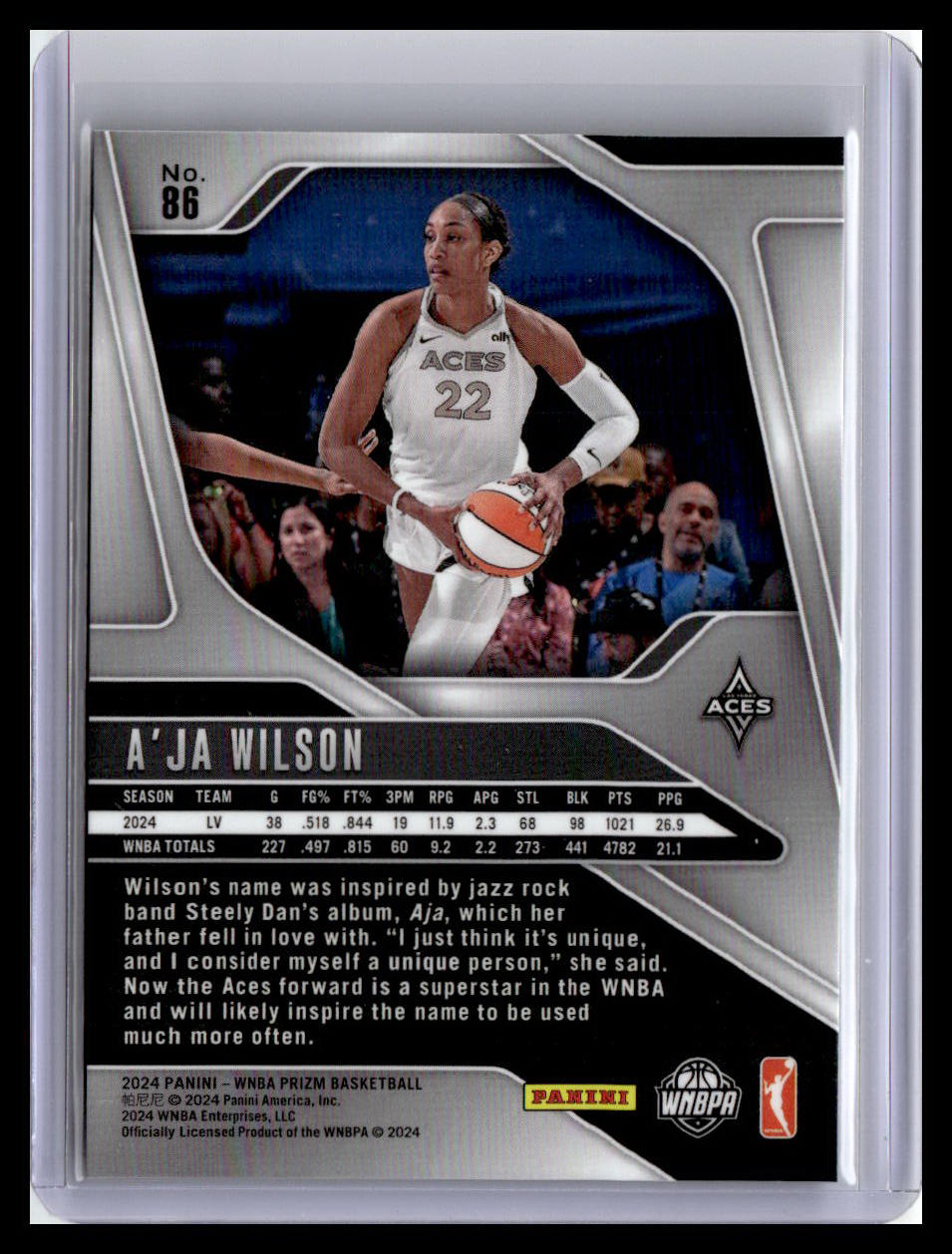 2024 Panini Prizm WNBA #86 A'ja Wilson