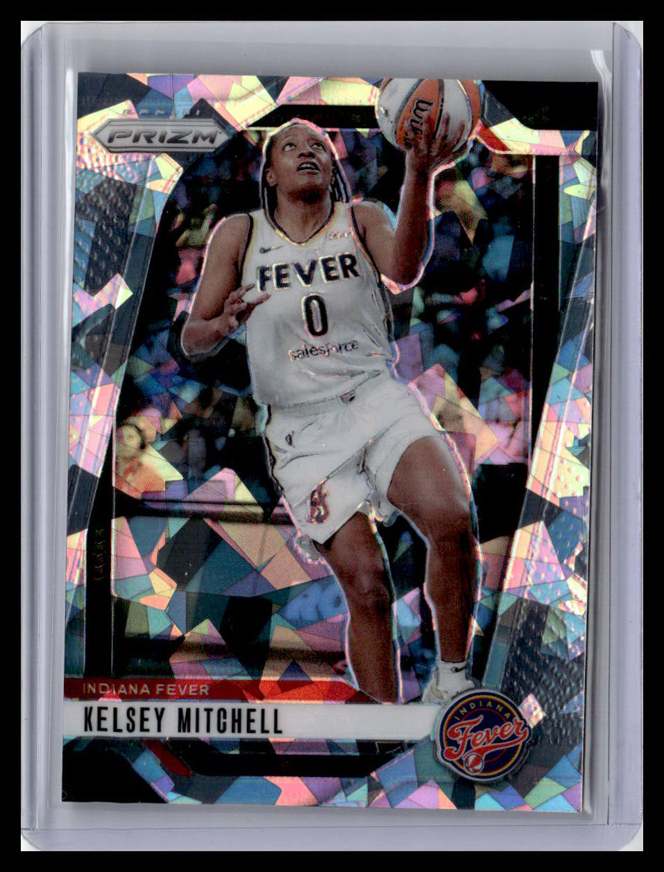 2024 Panini Prizm WNBA #64 Kelsey Mitchell Ice Prizms