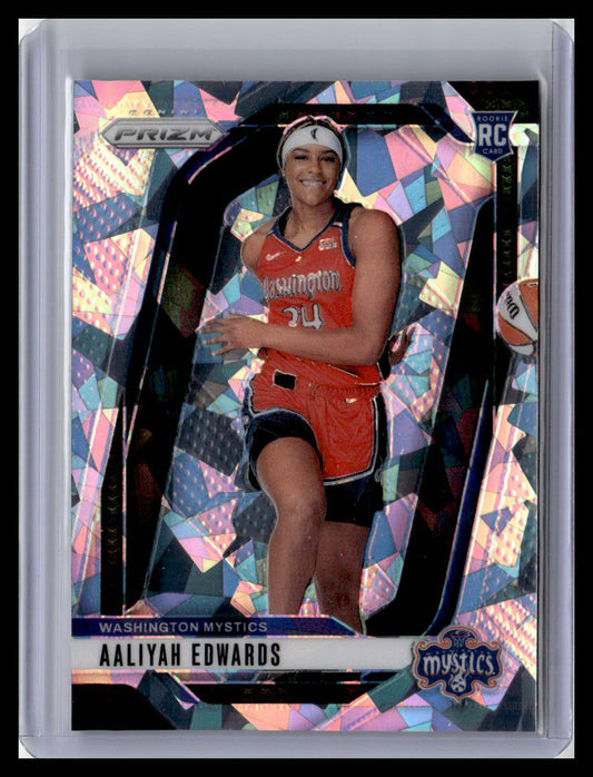 2024 Panini Prizm WNBA #142 Aaliyah Edwards (RC) Ice Prizms