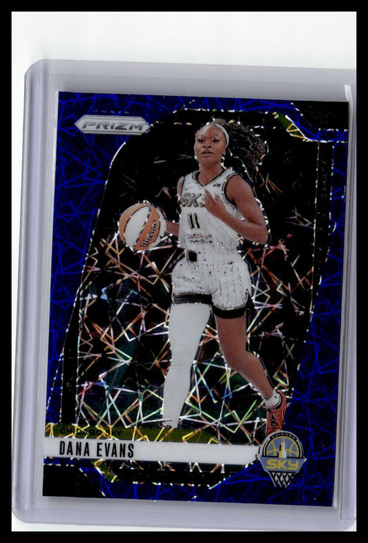 2024 Panini Prizm WNBA #72 Dana Evans Blue Velocity Prizms