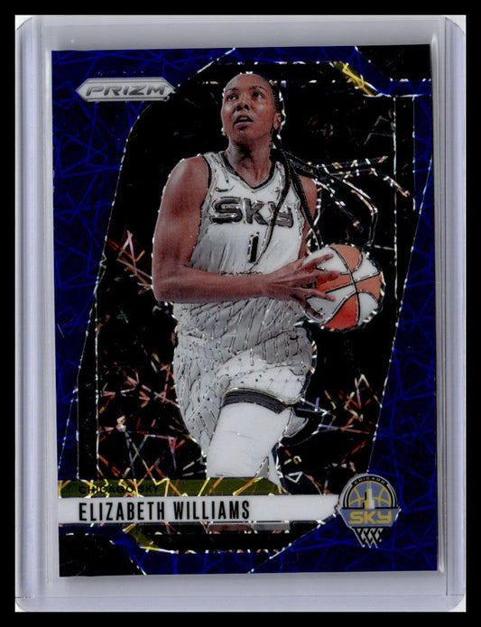2024 Panini Prizm WNBA #24 Elizabeth Williams Blue Velocity Prizms