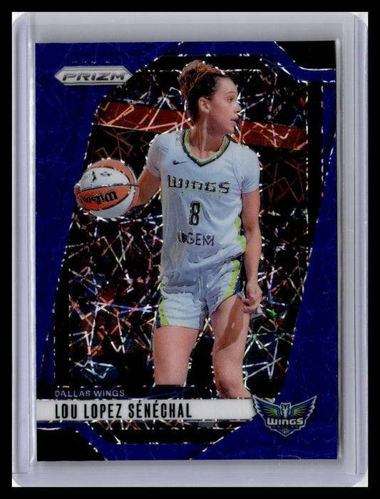 2024 Panini Prizm WNBA #121 Lou Lopez Senechal Blue Velocity Prizms