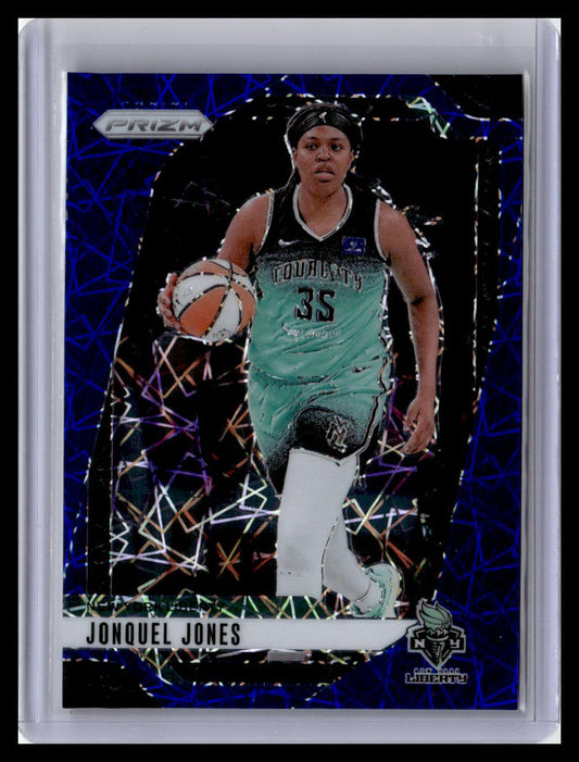2024 Panini Prizm WNBA #14 Jonquel Jones Blue Velocity Prizms