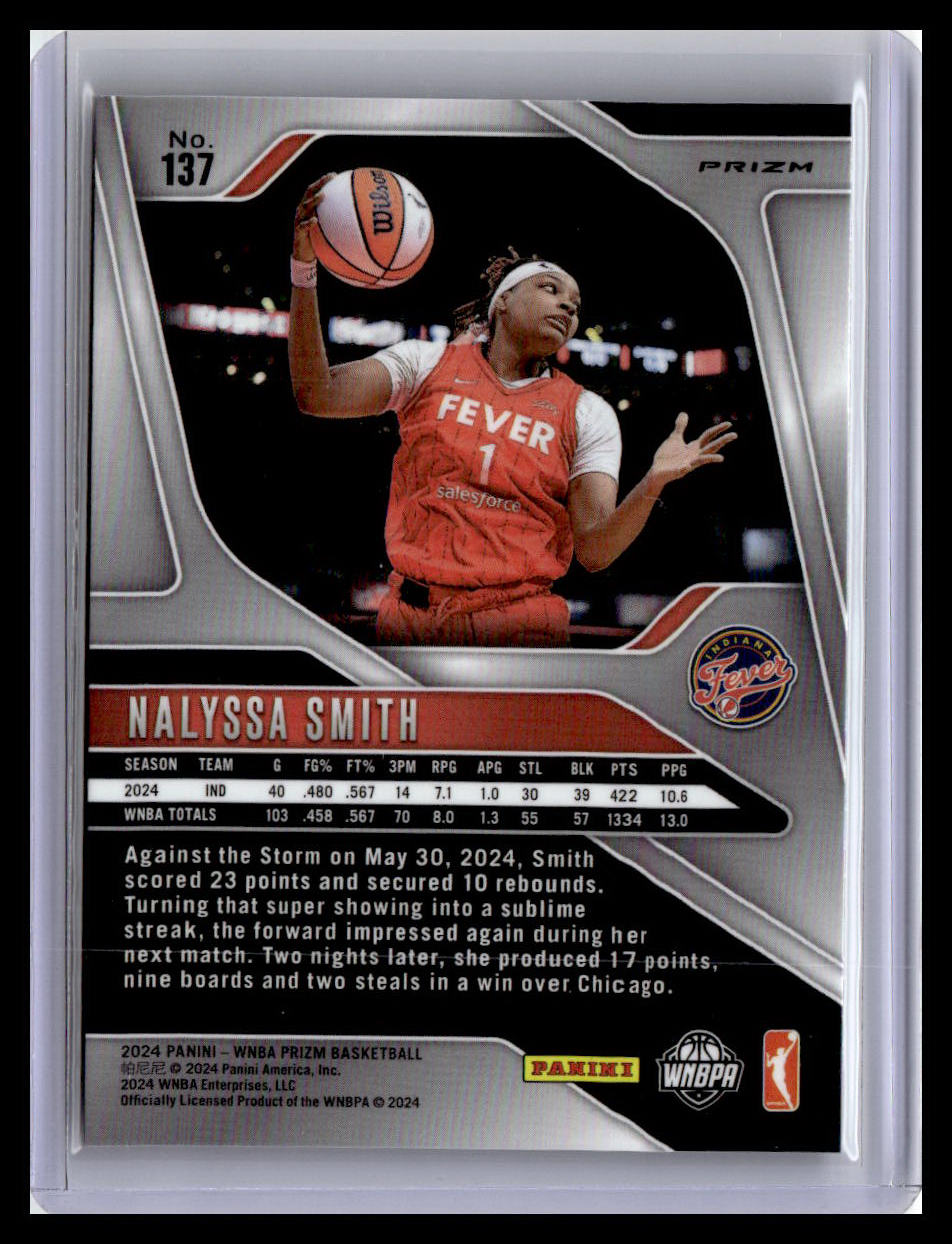2024 Panini Prizm WNBA #137 NaLyssa Smith Blue Velocity Prizms