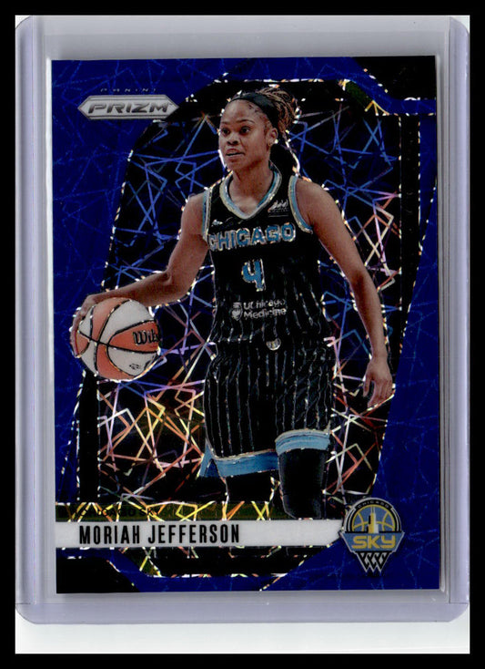 2024 Panini Prizm WNBA #131 Moriah Jefferson Blue Velocity Prizms