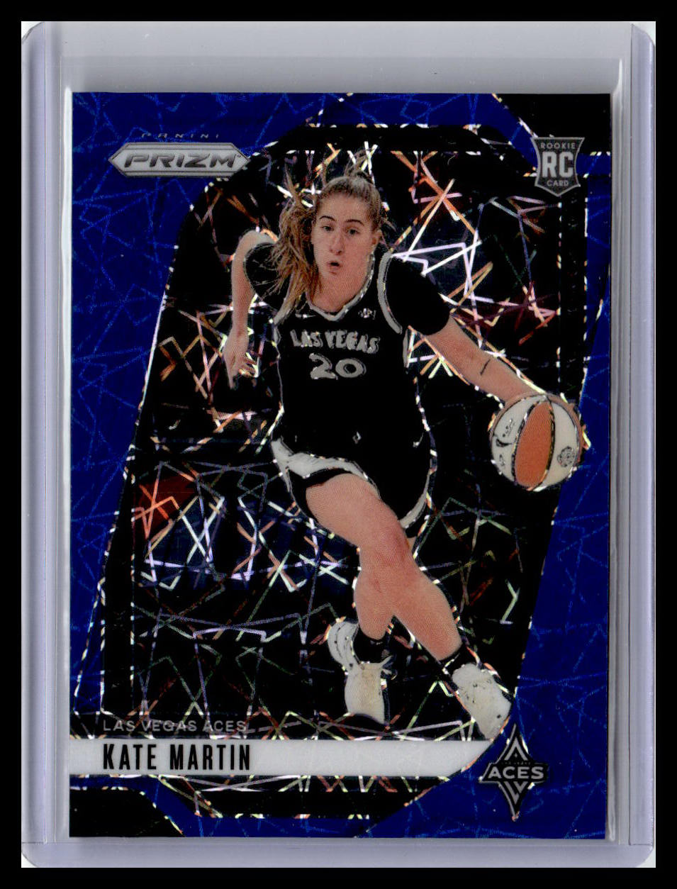 2024 Panini Prizm WNBA #126 Kate Martin (RC) Blue Velocity Prizms