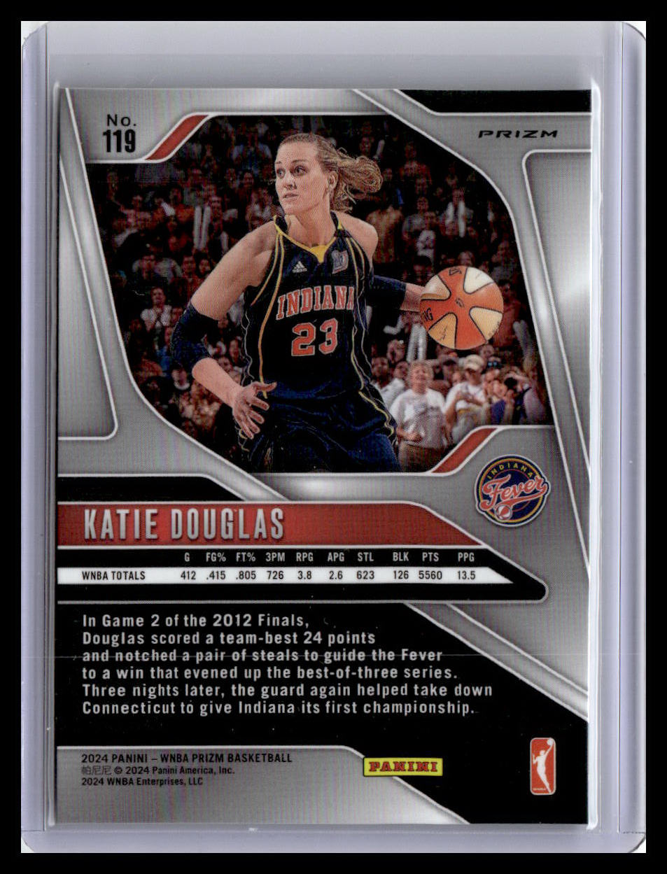 2024 Panini Prizm WNBA #119 Katie Douglas WNBA Logo Prizms