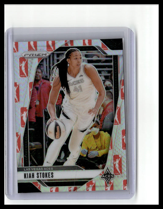 2024 Panini Prizm WNBA #122 Kiah Stokes WNBA Logo Prizms