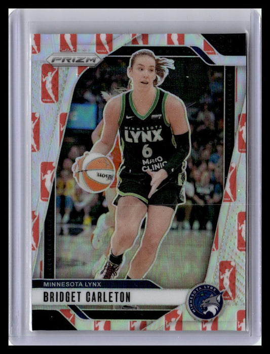2024 Panini Prizm WNBA #138 Bridget Carleton WNBA Logo Prizms