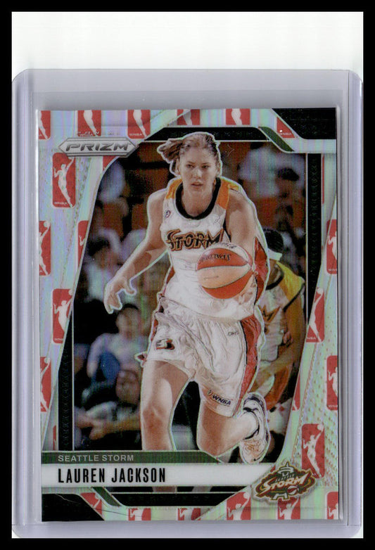 2024 Panini Prizm WNBA #108 Lauren Jackson WNBA Logo Prizms