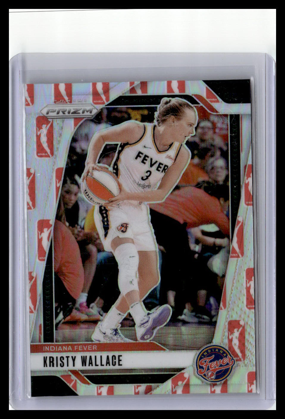 2024 Panini Prizm WNBA #133 Kristy Wallace WNBA Logo Prizms