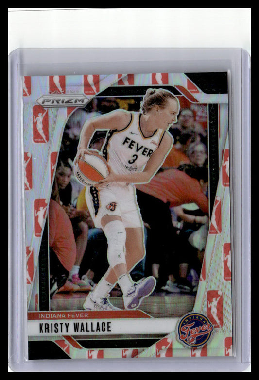 2024 Panini Prizm WNBA #133 Kristy Wallace WNBA Logo Prizms