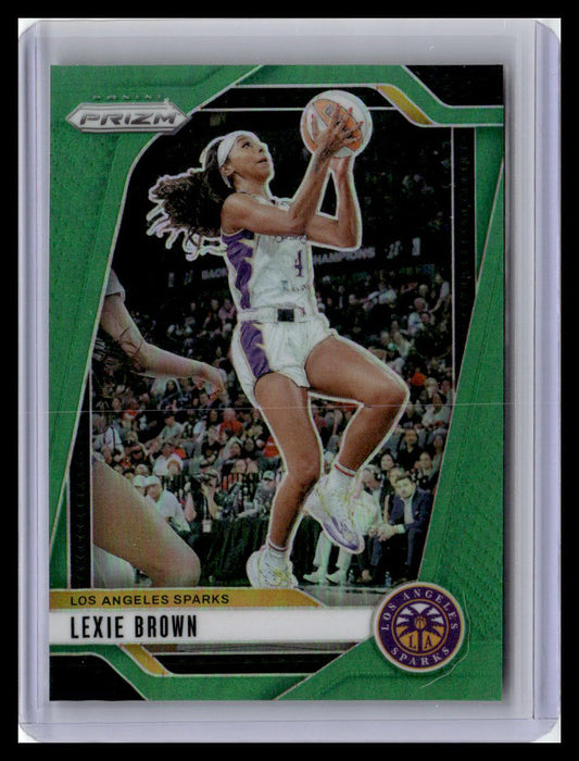 2024 Panini Prizm WNBA #110 Lexie Brown Green Prizms