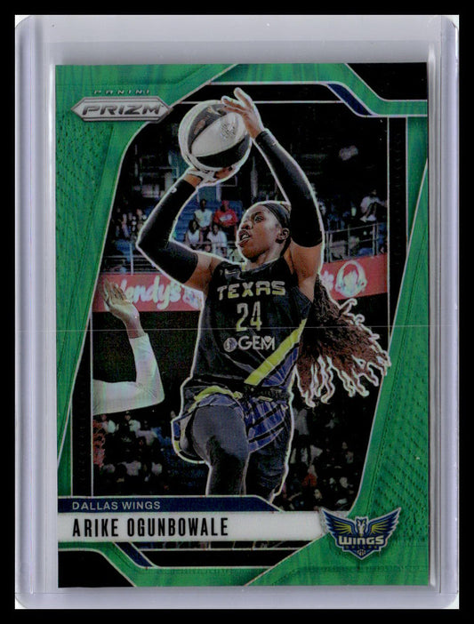 2024 Panini Prizm WNBA #28 Arike Ogunbowale Green Prizms