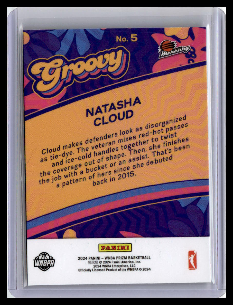 2024 Panini Prizm WNBA #5 Natasha Cloud Groovy