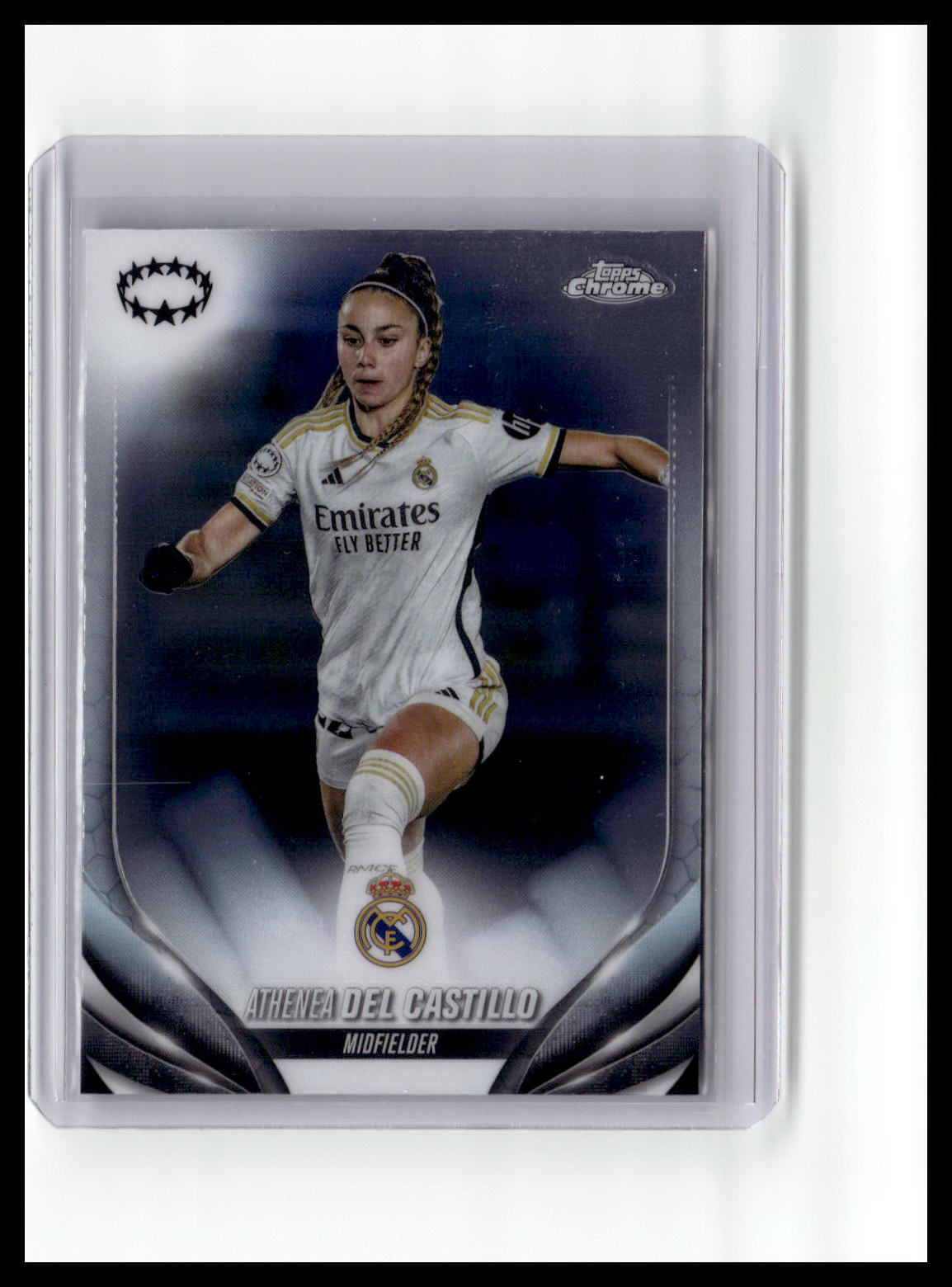2023-24 Topps Chrome UEFA Women's League #22 Athenea del Castillo Refractor