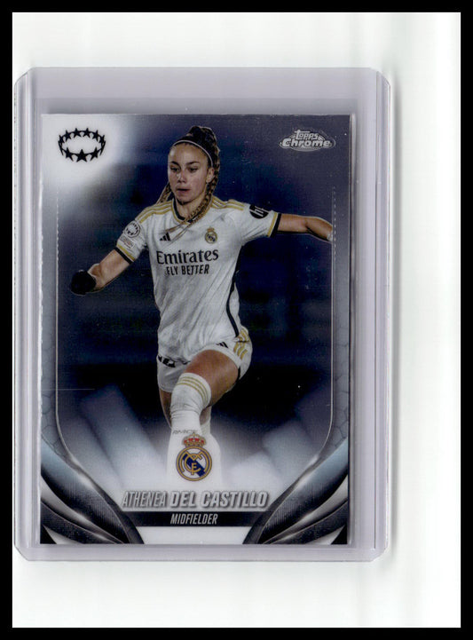 2023-24 Topps Chrome UEFA Women's League #22 Athenea del Castillo Refractor